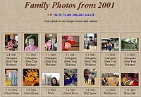 Family Photos from 2001